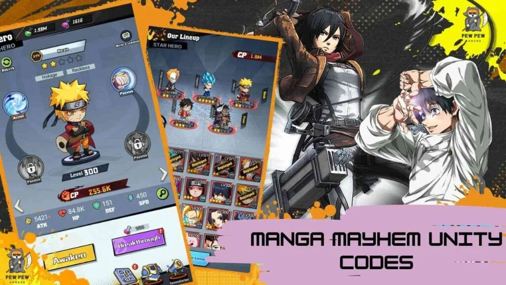 Manga Mayhem Unity Codes