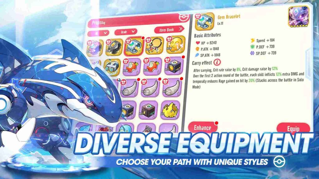 diverse equipment